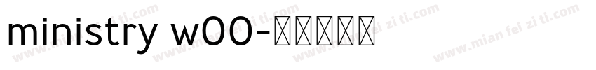 ministry w00字体转换